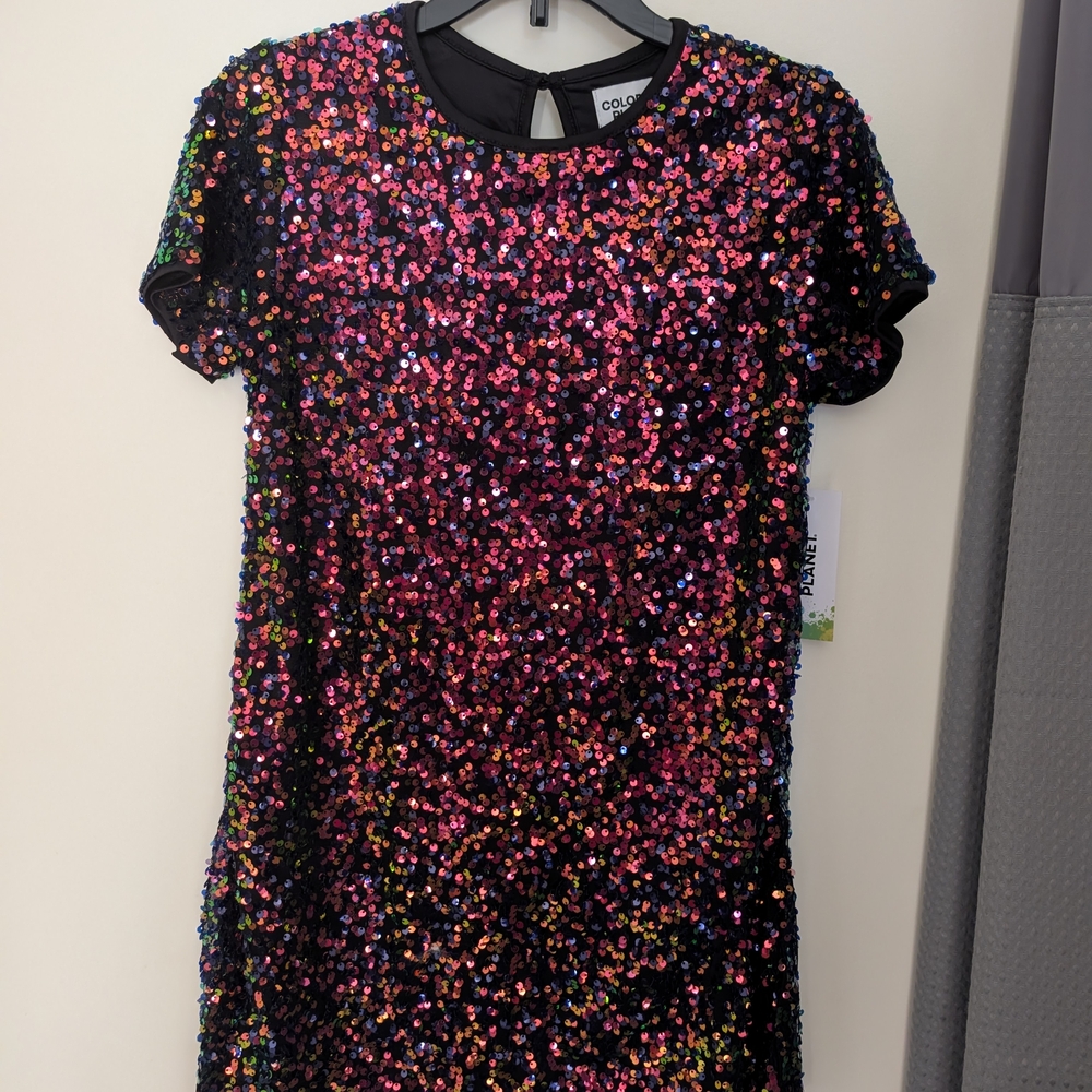 Colorful Sequin Party Dress for Girls by Unknown Brand